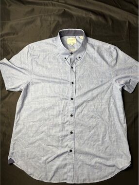 CON.STRUCT Slim Fit Men's Dress Shirt XL Light Blue 4-Way  4